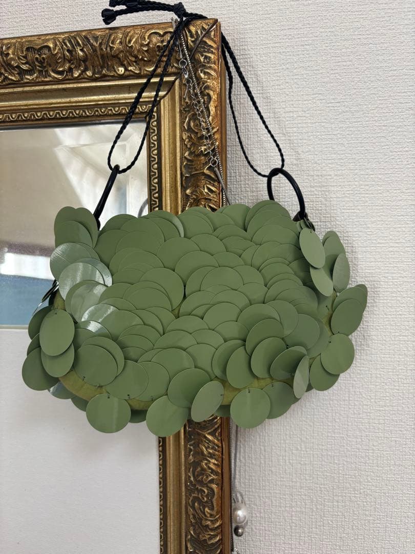 JAMIN PUECH オリーブグリーン　パーティーバッグ