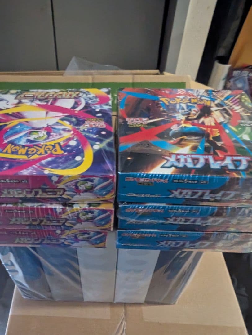 ポケモンカードゲーム メガブレイブ3BOXメガシンフォニア3BOXシュリンク付き