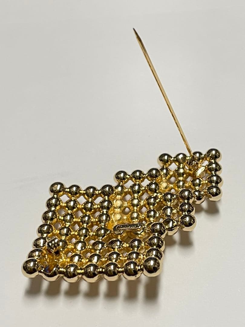 【良品】Christian Diorディオール ヴィンテージ　ブローチ　❤︎