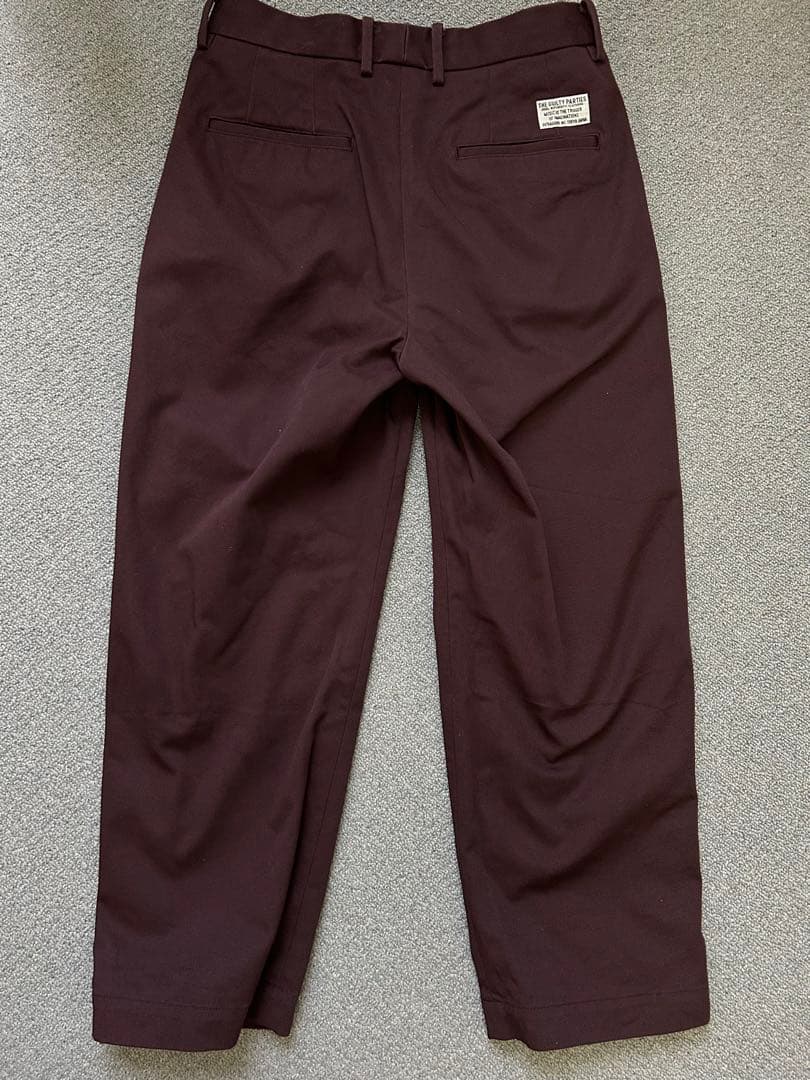 パンツ 25aw wackomaria double plaeted chino M
