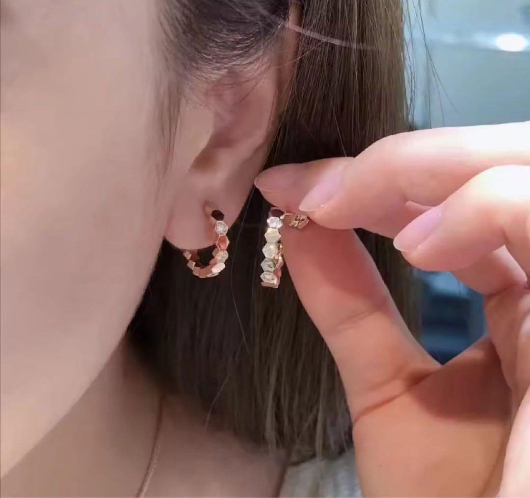 ✨豪華ハイクオリティ✨有名モデル✨ピンクゴールド✨蜂の巣モアサナイト✨