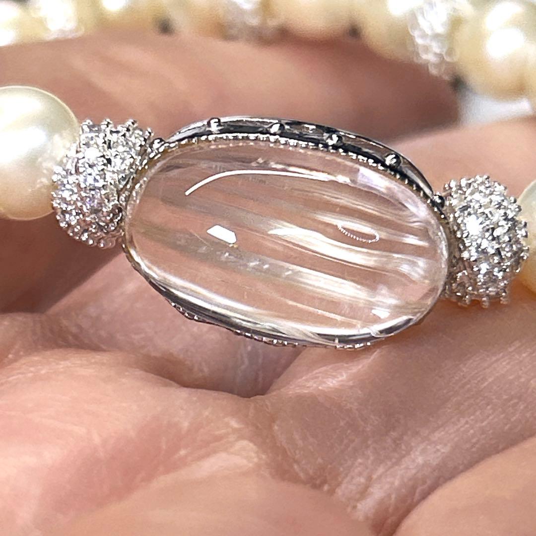 ニードルイントパーズと淡水パール