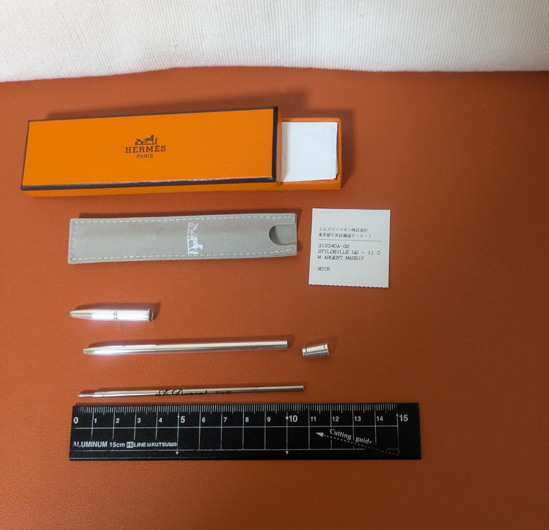 美品！ エルメス シルバー925ボールペン11㎝　タグ付き