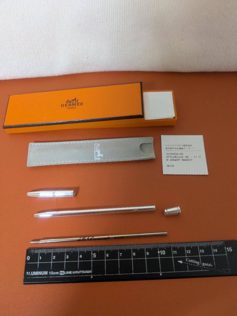 美品！ エルメス シルバー925ボールペン11㎝　タグ付き