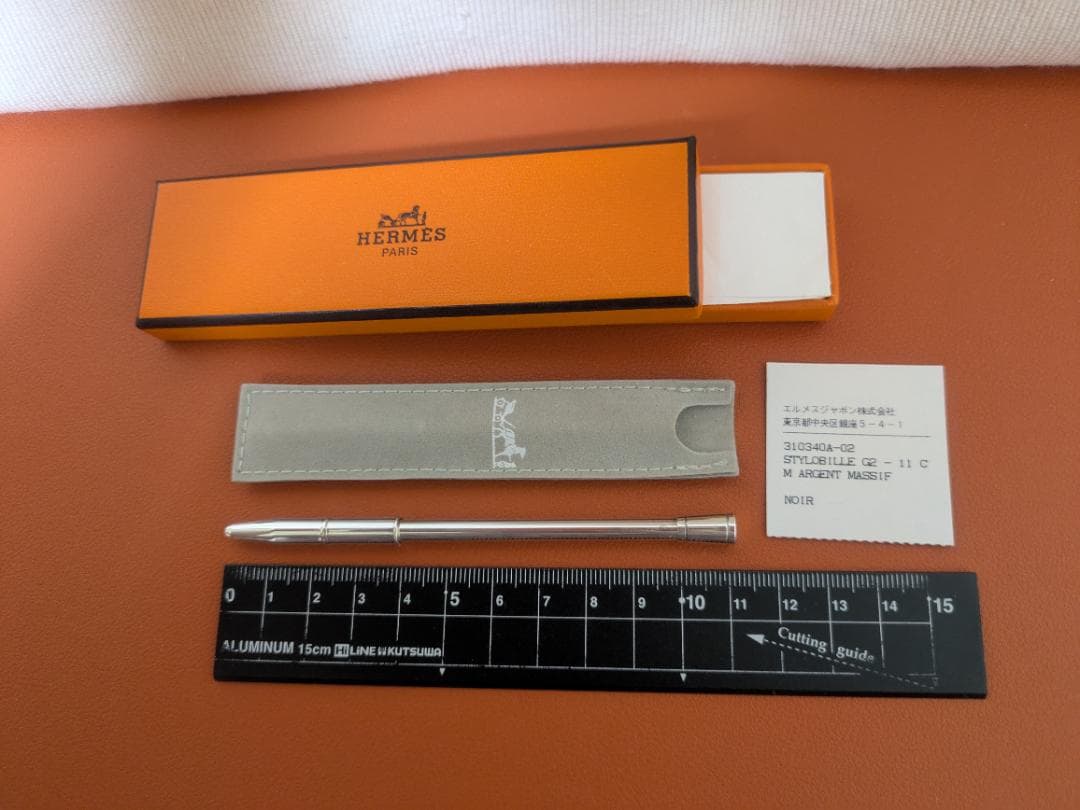 美品！ エルメス シルバー925ボールペン11㎝　タグ付き