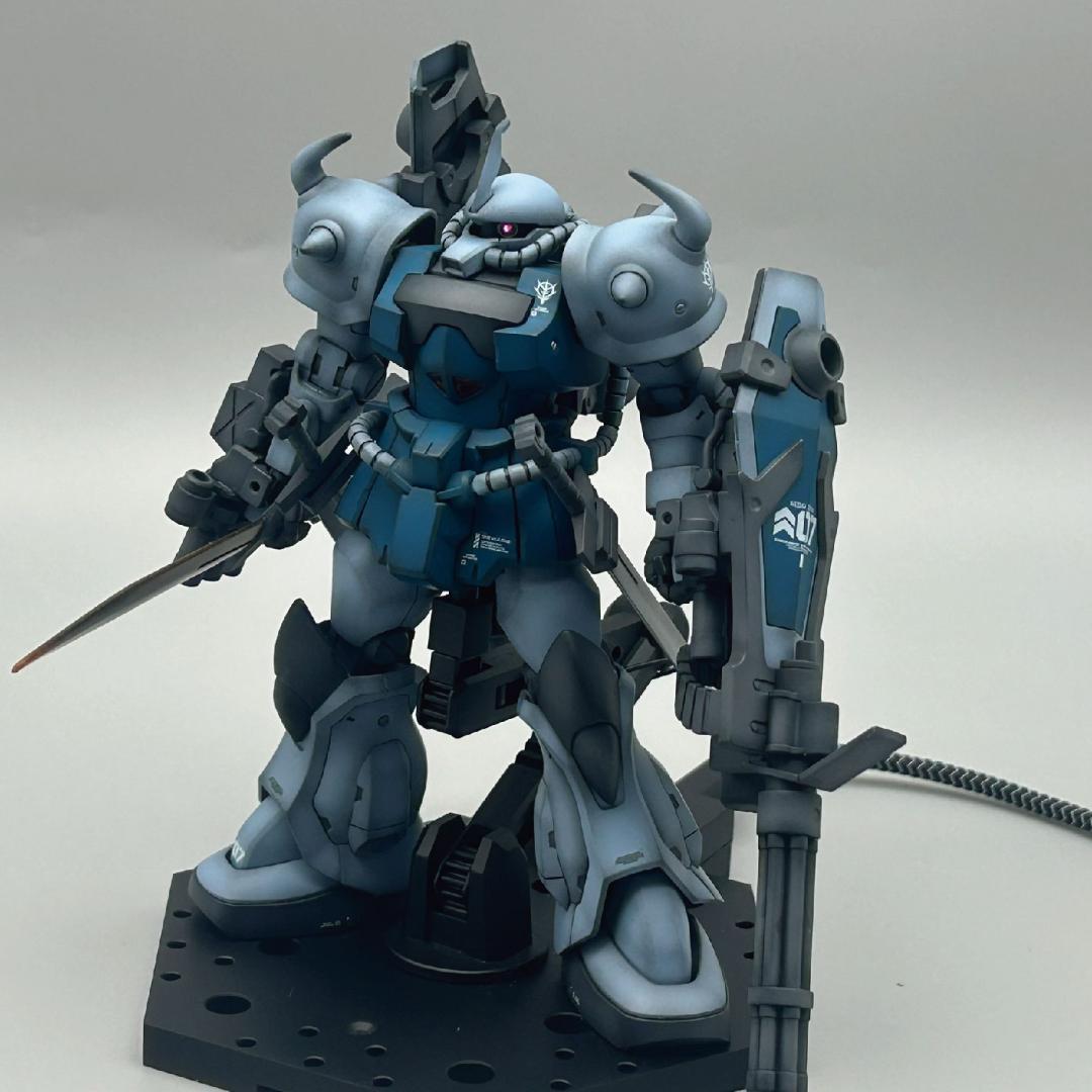 【たーぼー】HGグフカスタム　電飾塗装済完成品