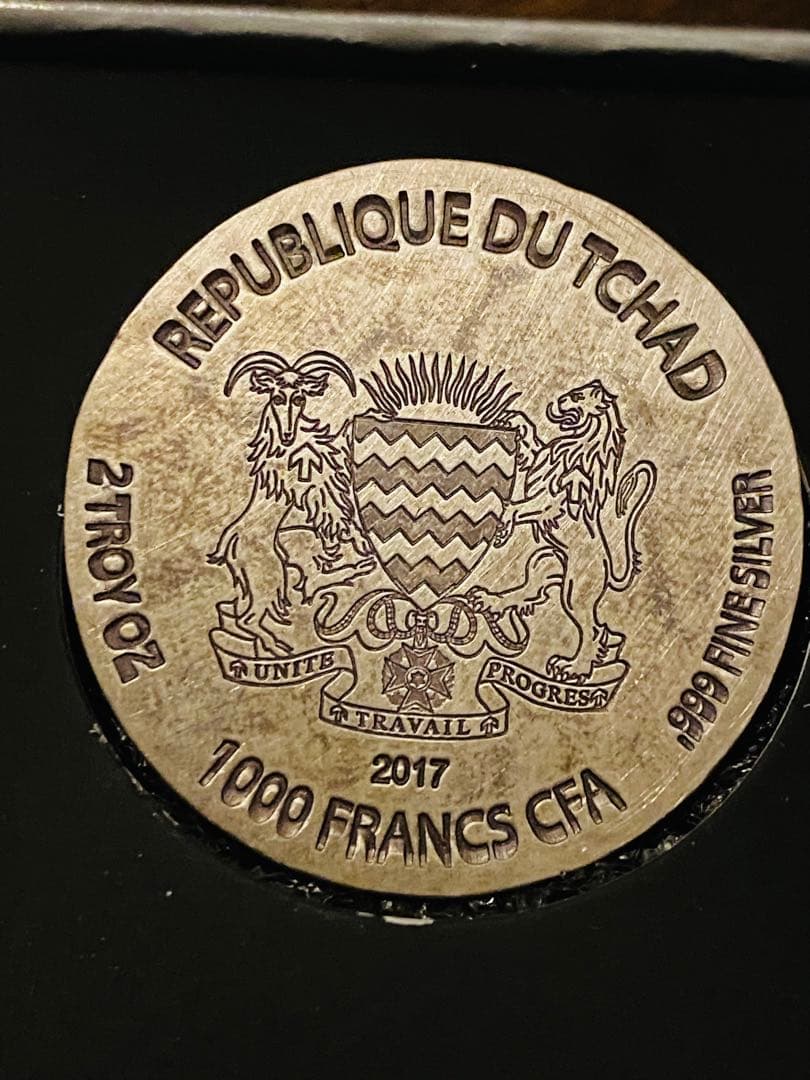 2017年 (新品)チャド「エジプト・エジプト神話のラムセス２世」純銀 2オンス