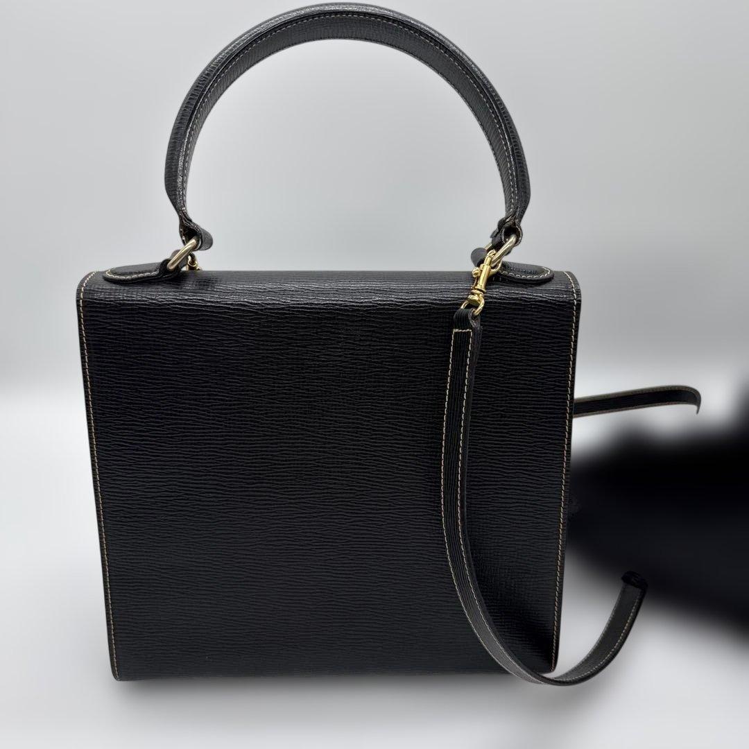 ヴィンテージ　レア　CELINE ブラック ハンドバッグ ダストバッグ付き