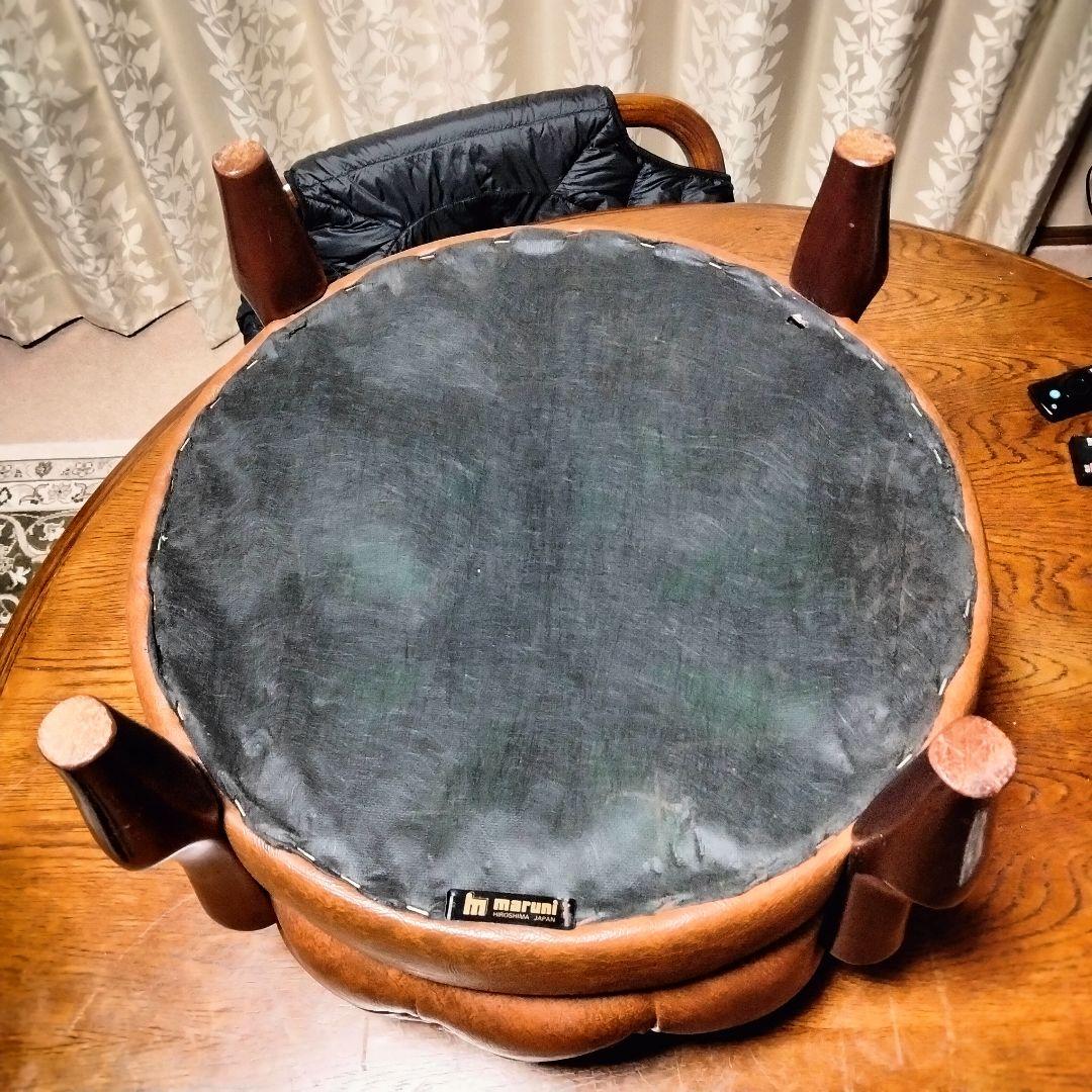 マルニ木工 ベルサイユ オットマン ブラウン美品