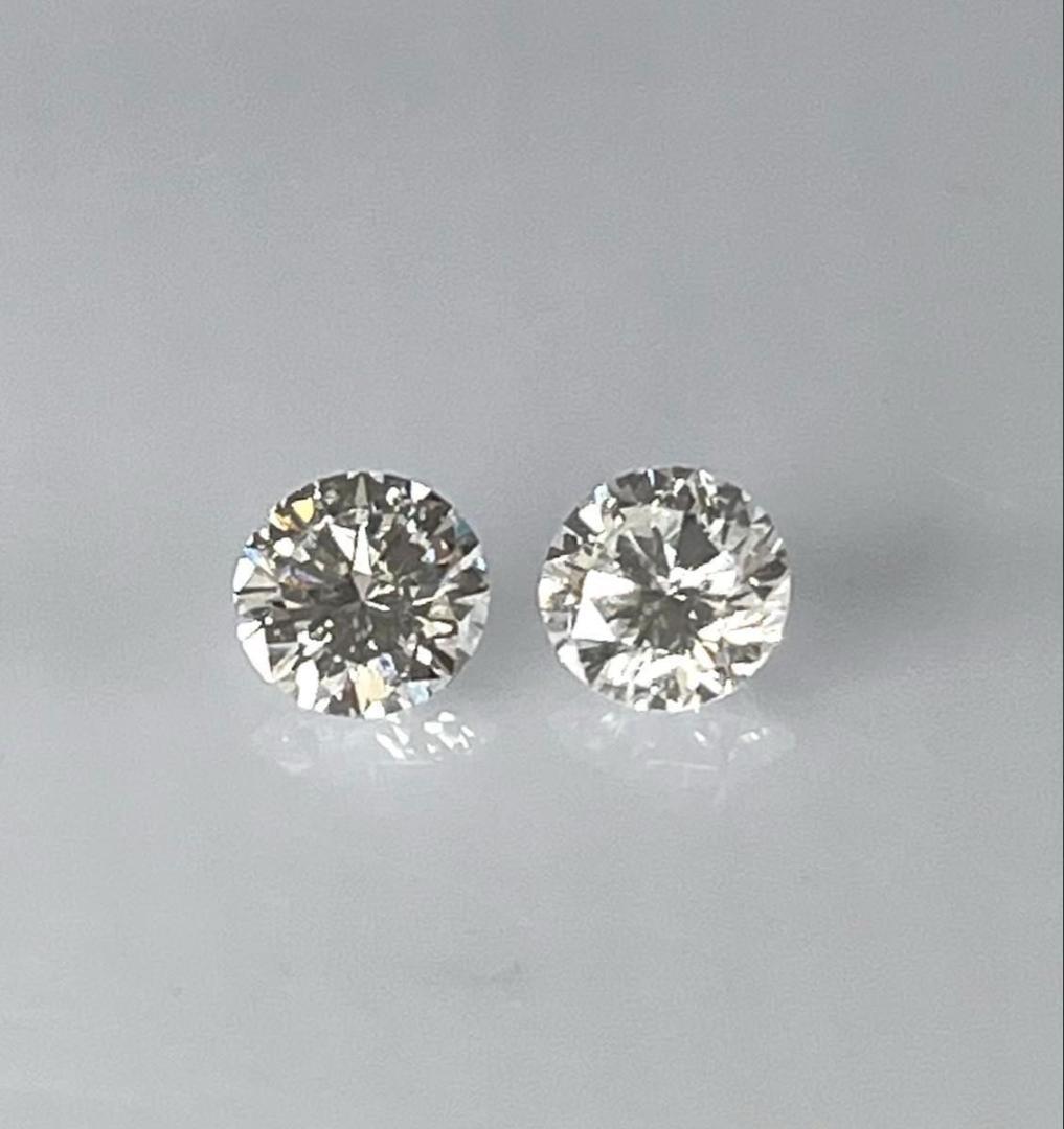 ひびたん様　PT天然ダイヤモンドピアス 計1.0ct 中央宝石研究所　鑑定書付き