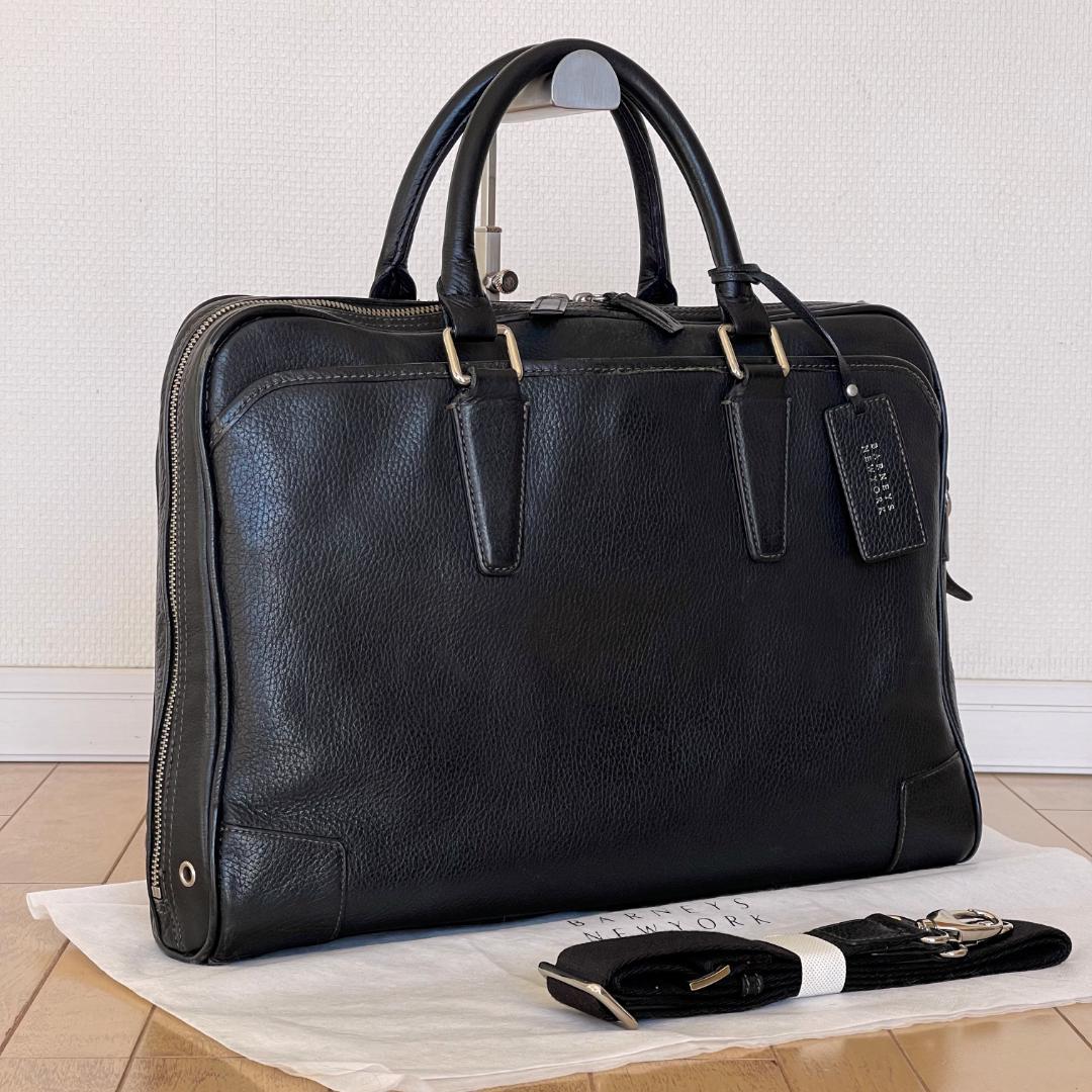 【定価59,400円】バーニーズニューヨーク レザーブリーフ(ショルダー未使用)