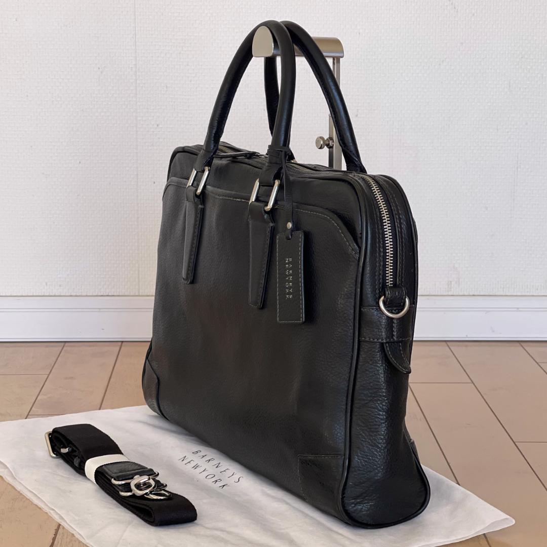 【定価59,400円】バーニーズニューヨーク レザーブリーフ(ショルダー未使用)