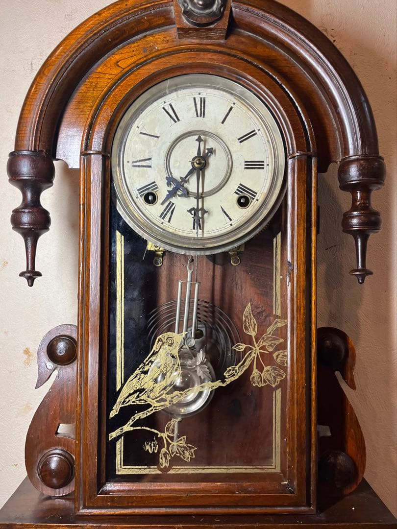 涙の雫　柱時計　古時計　振り子　ゼンマイ　ボンボン　レトロ　精工舎　ユンハンス