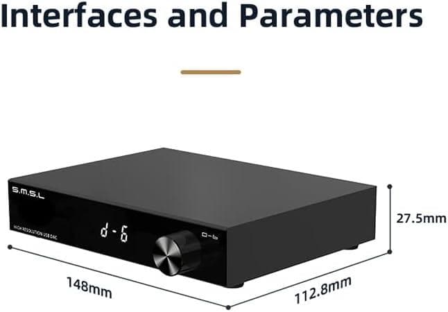 【開封済み・未使用】S.M.S.L　D-6　DAC　オーディオ　コンバーター
