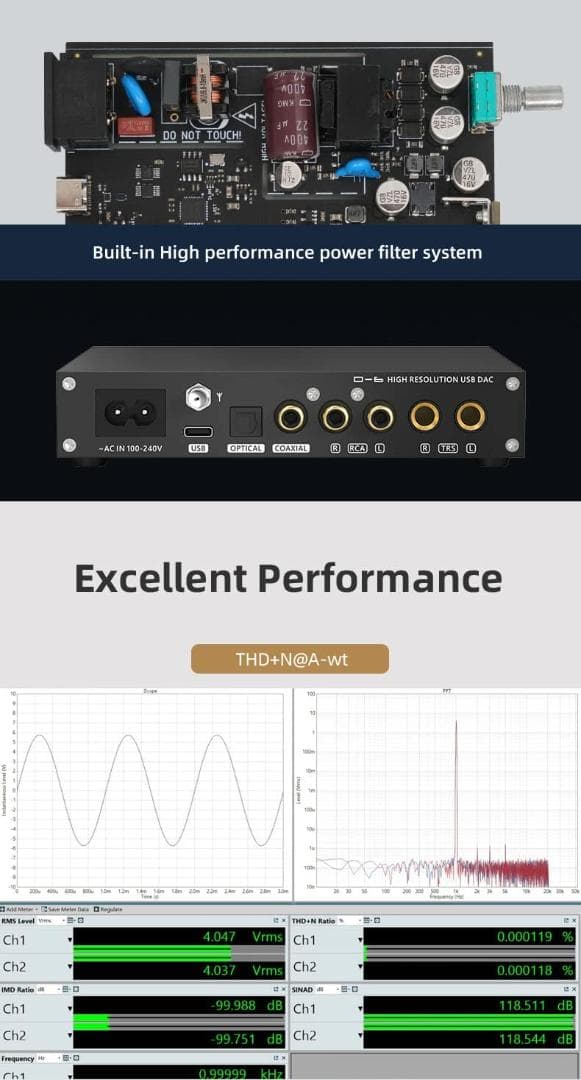 【開封済み・未使用】S.M.S.L　D-6　DAC　オーディオ　コンバーター