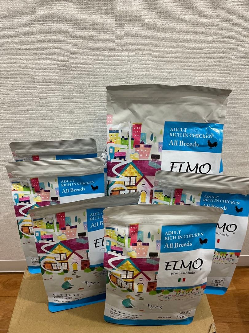 ELMO リッチインチキン ドライフード 3kg1個800g5個　合計7kg