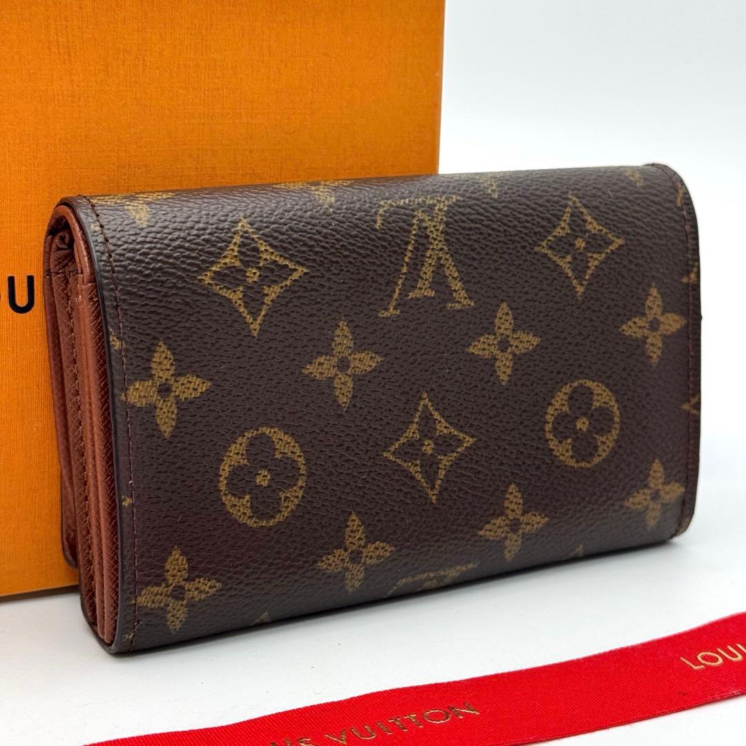 【美品】ルイヴィトン　モノグラム　ポルトモネ・ビエ・トレゾール　折り財布