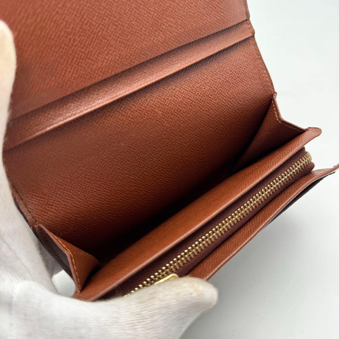 【美品】ルイヴィトン　モノグラム　ポルトモネ・ビエ・トレゾール　折り財布