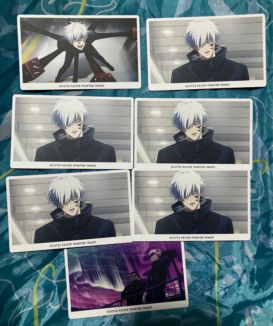 呪術廻戦　五条悟　幻影夜行カード　ファンパレ　カード　7枚セット