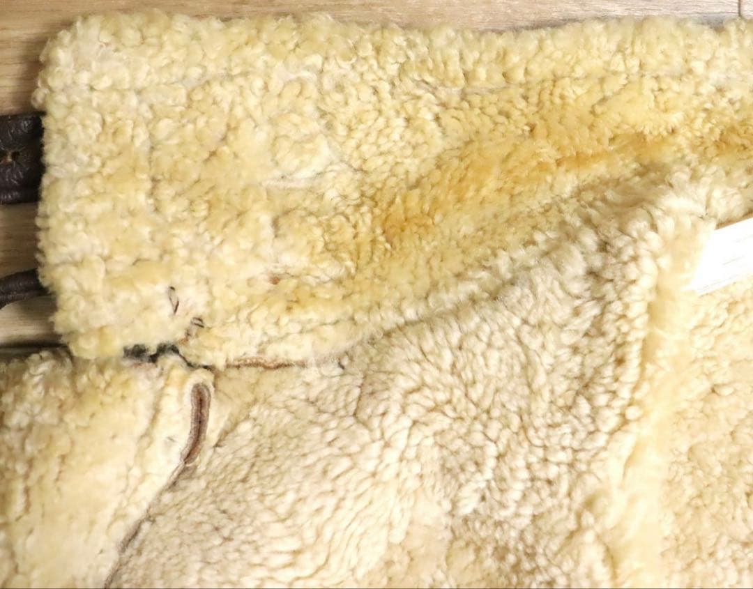 ムートンジャケット　B-3タイプ　本革　子羊革　レザージャケット　革ジャン