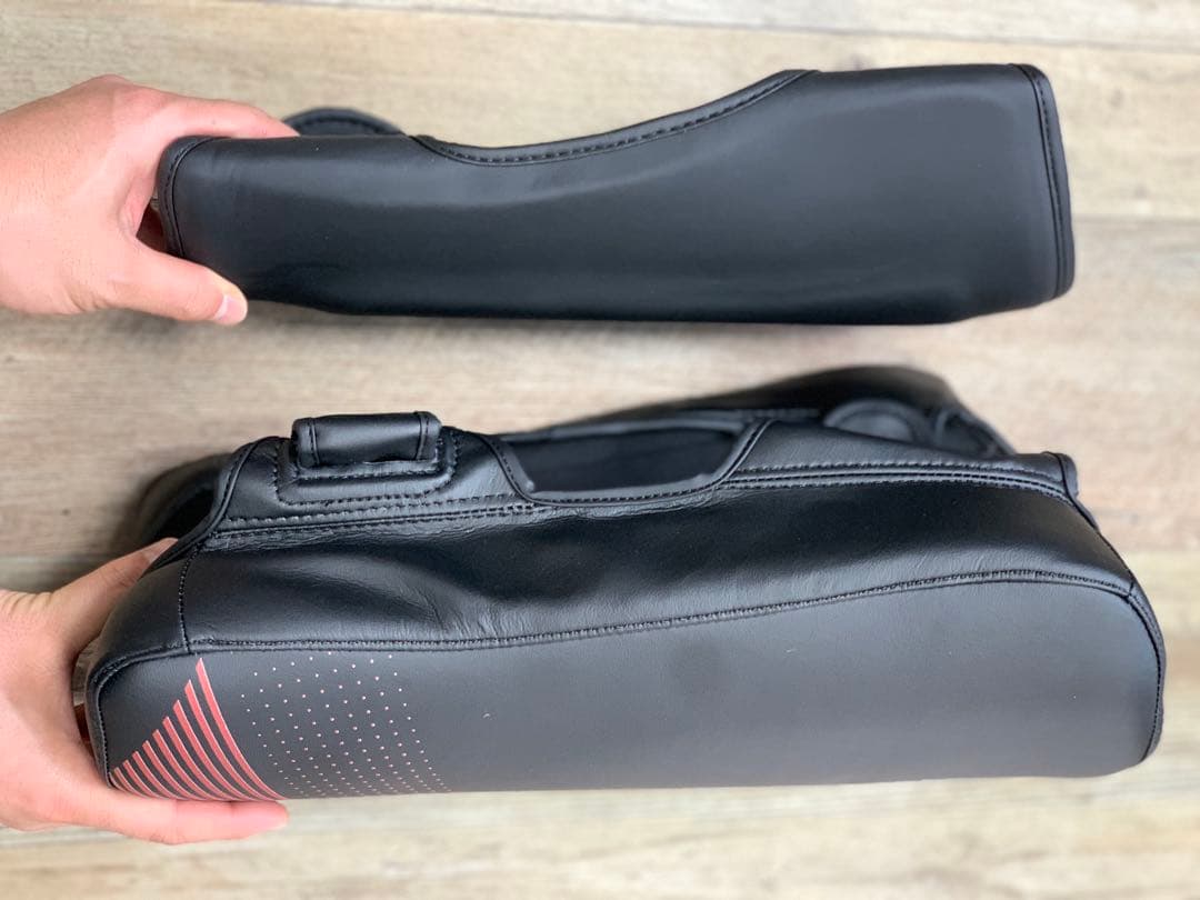 カーフキックミット ダブル　【本革】左右利用できます