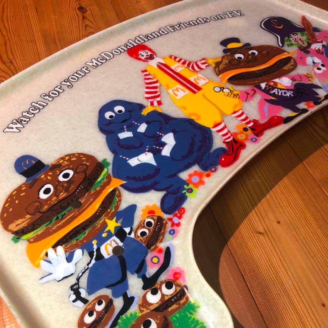 スーパーレア　1974年　マクドナルドランド　キャラクター　トレー　看板　店舗用