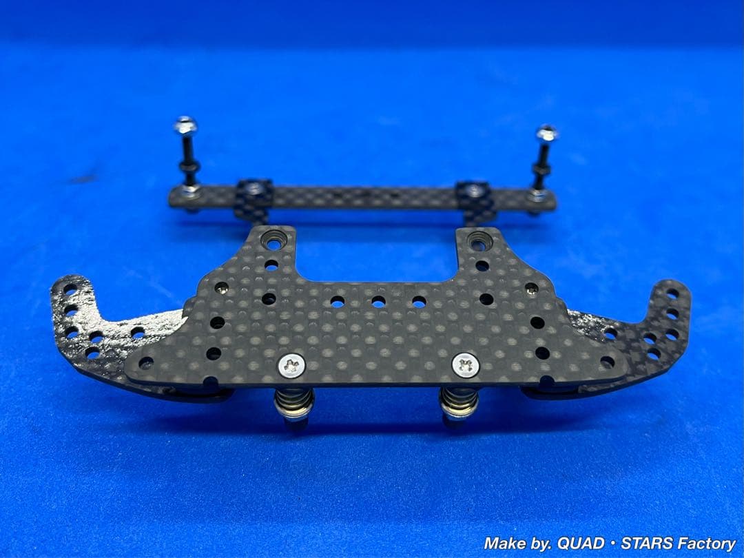 【ミニ四駆・MS用】2軸ATピボットバンパー＋フロント提灯　フルカーボン