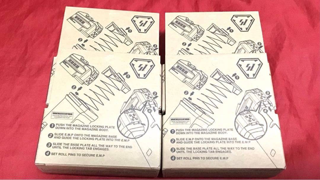 ストライクインダストリーズ製実物マガジンプレートPMAG用EMP+5 4個セット