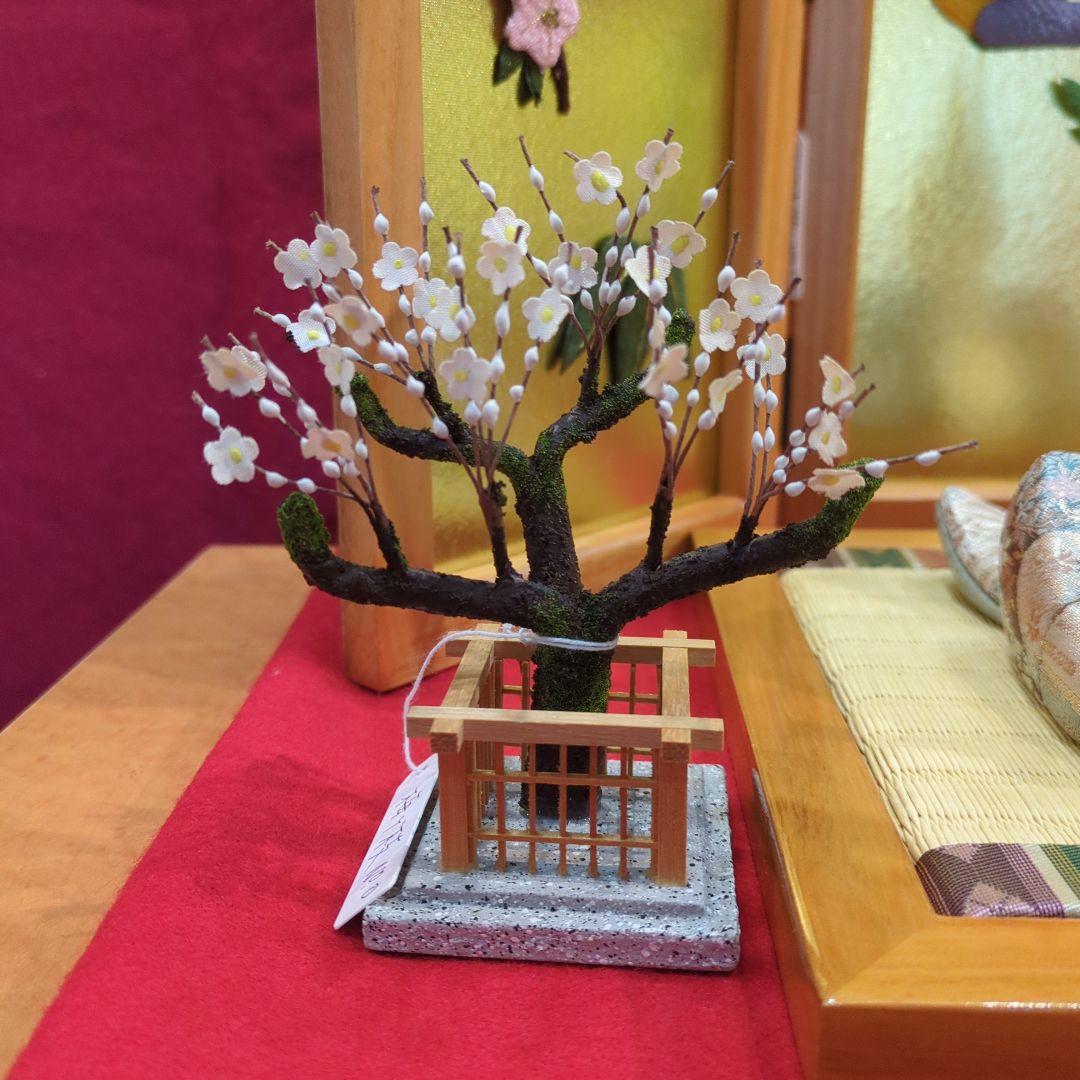 木目込　お雛様 　素飾りコンパクトサイズ毛せん付