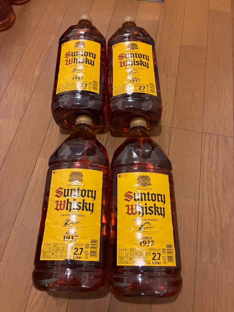 角瓶 2700ml [サントリー ウイスキー 日本 大容量] 4本