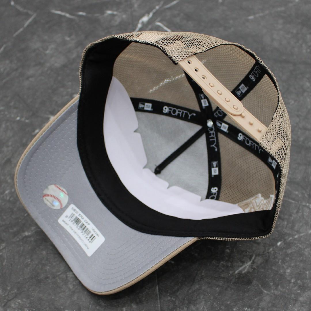 NEW ERA NY ヤンキース メッシュキャップ 海外モデル キャメルベージュ