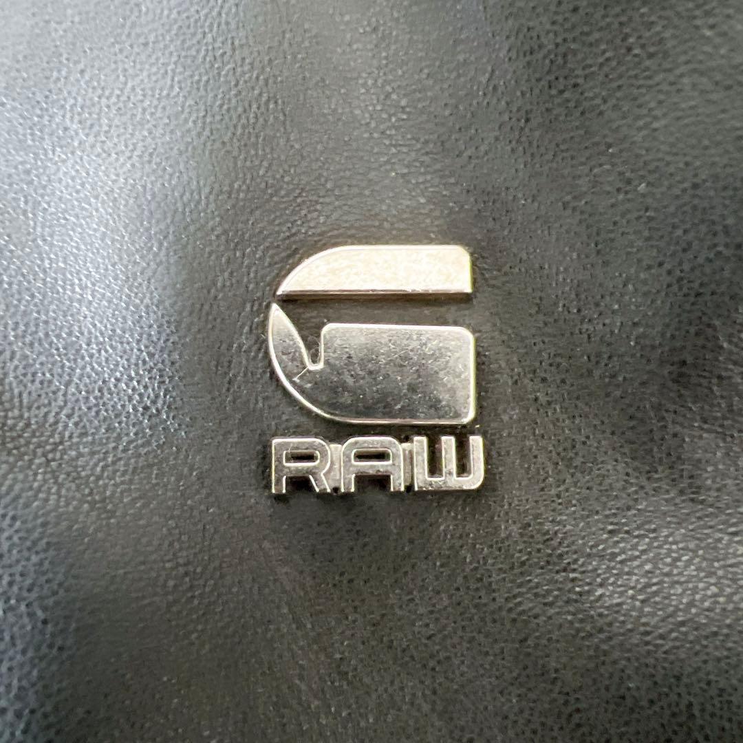 G-STAR RAW シングルライダース ロゴプレート ブラウン US M