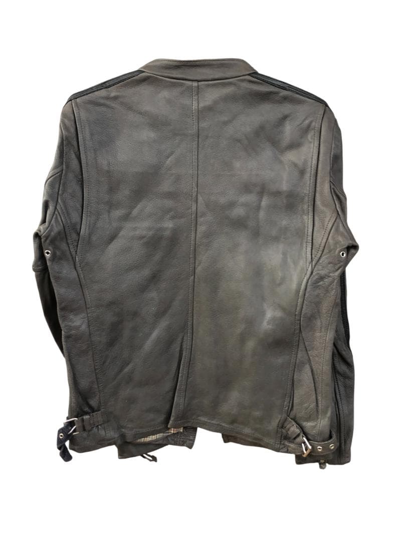 新品 Schott シングルライダースレザージャケット ダークブラウン/M