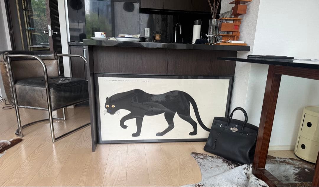 ✳️エンツォ・マーリEnzo Mariポスタークロヒョウ❤️一点もの　ビンテージ