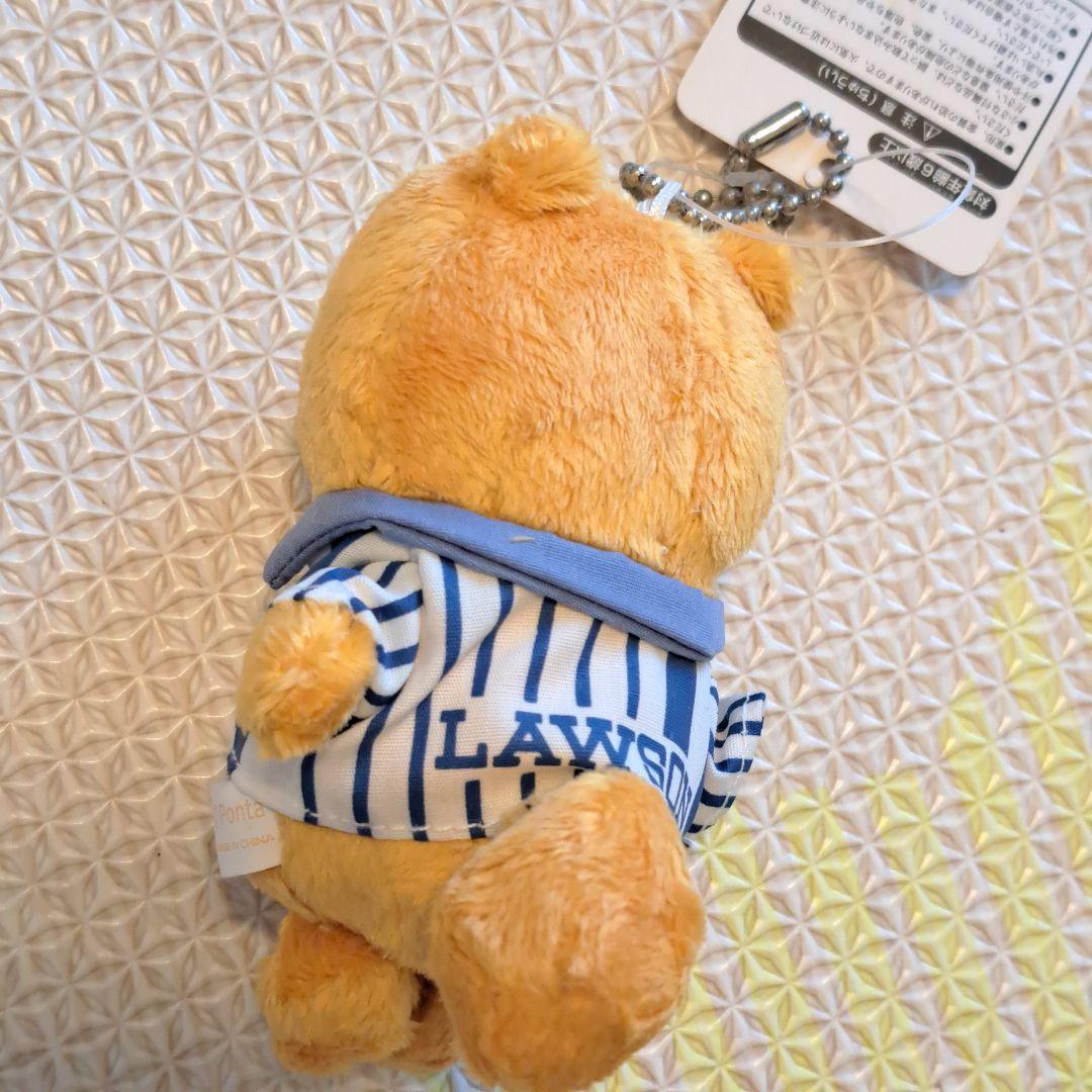 Ponta ぬいぐるみ LAWSON ストライプシャツ　キーホルダー　ポン太