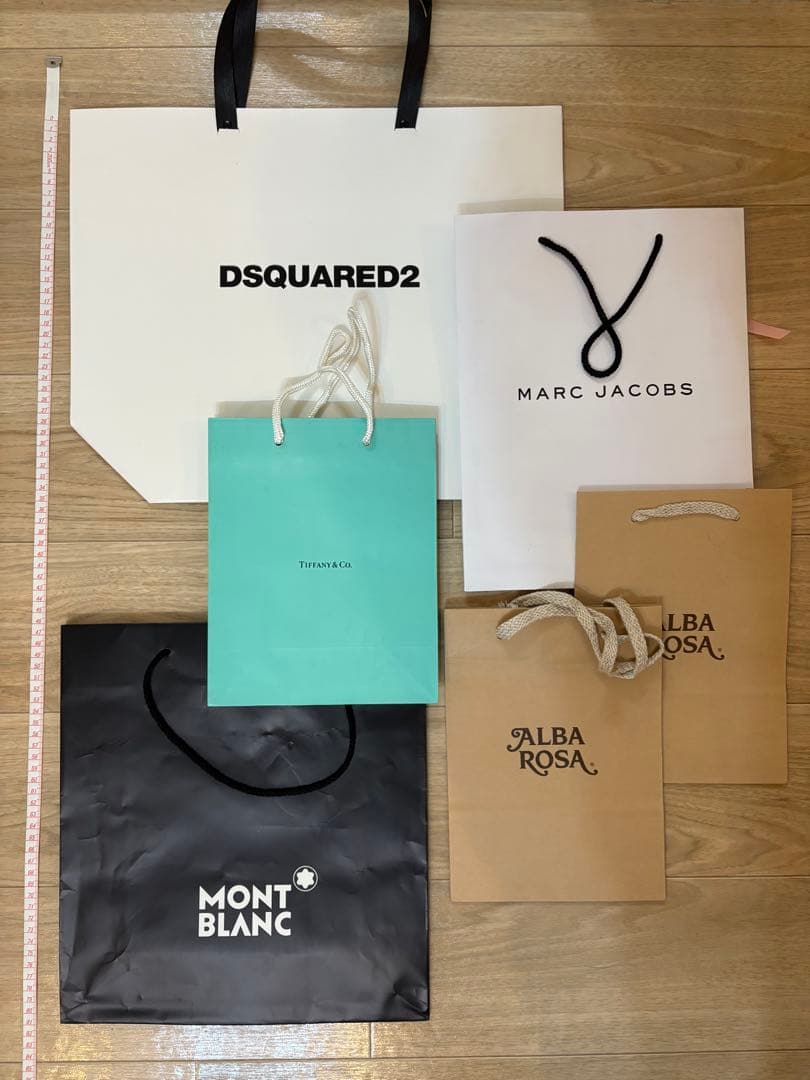 【まとめ売り】ブランド紙袋 ショッパー 30枚＋1枚　GUCCI紐4本