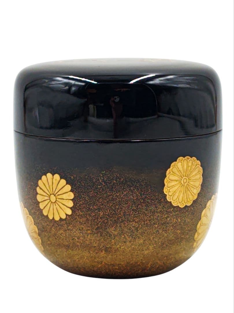 表千家【尋牛斎 書付】【渡辺松悦】『即中斎御好写 瑞雲棗』内銀 共箱 棗