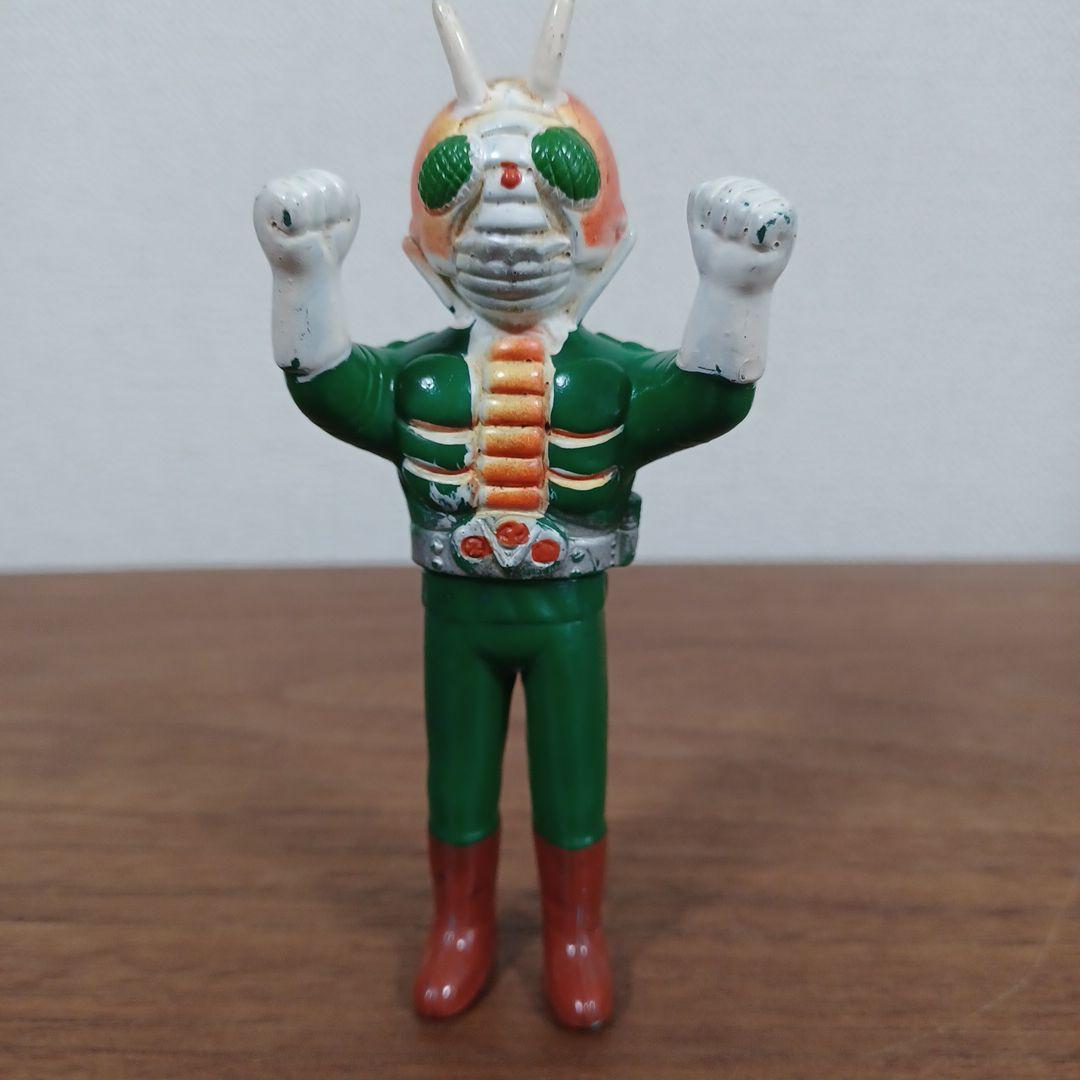 当時もの　ポピー製「仮面ライダーV3」希少ミニソフビフィギュア