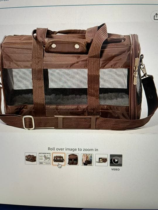 Sherpa original delux ブラウン ペットソフトキャリーバッグ