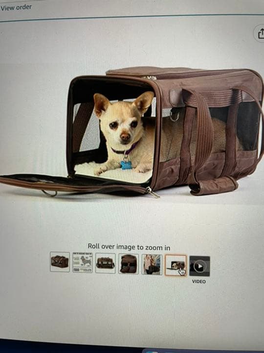 Sherpa original delux ブラウン ペットソフトキャリーバッグ