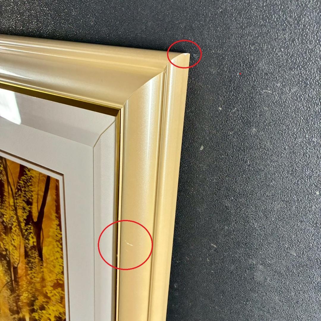 美品 ミッシェル・バテュ「フォーシーズン秋」シルクスクリーン 大作 直筆サイン入