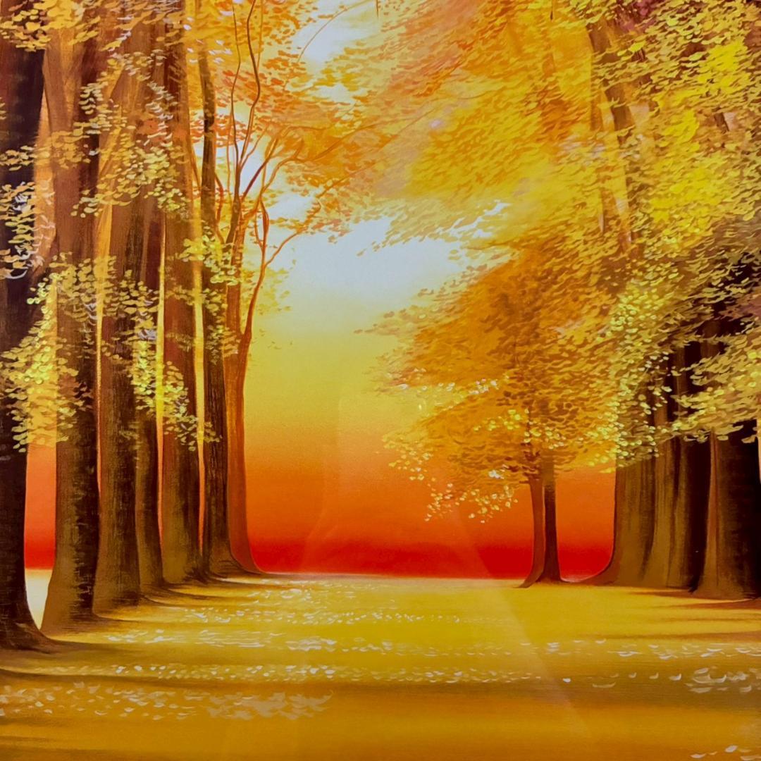 美品 ミッシェル・バテュ「フォーシーズン秋」シルクスクリーン 大作 直筆サイン入