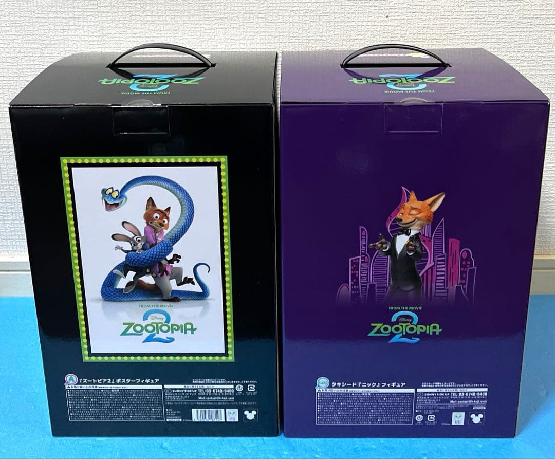 ハッピーくじ　ズートピア　A賞ポスターフィギュア　ラスト賞タキシードニック　2点