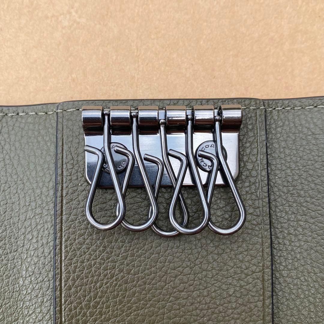 キーホルダー　キーケース　キーリング　グリーン