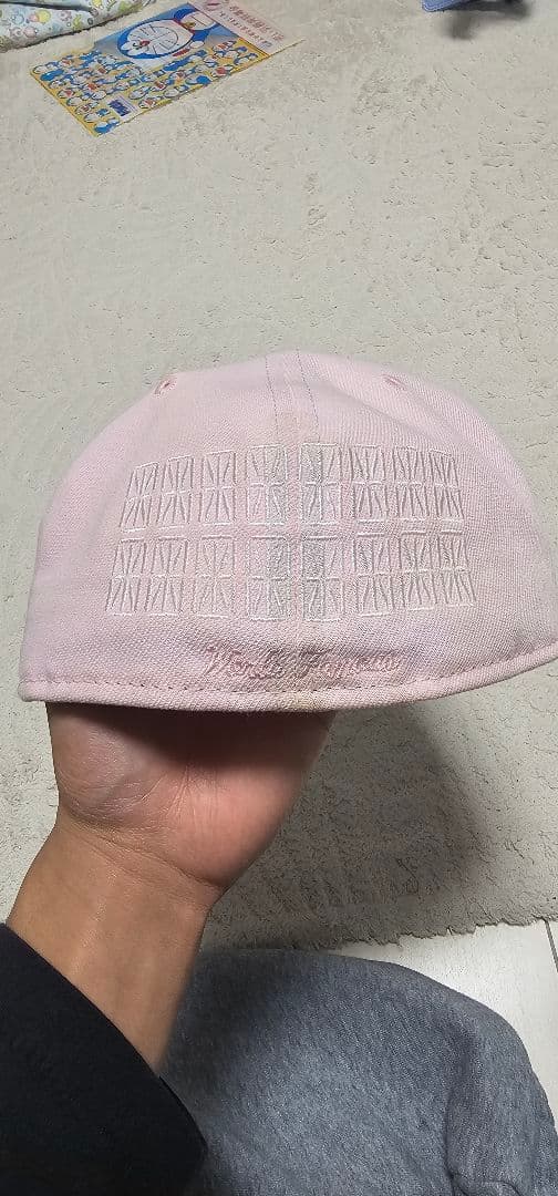 Supreme ピンクボックスロゴ59fifty 5/8 値下げ中