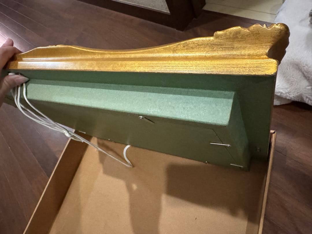 風景画 油彩画 装飾黄金フレーム付き！