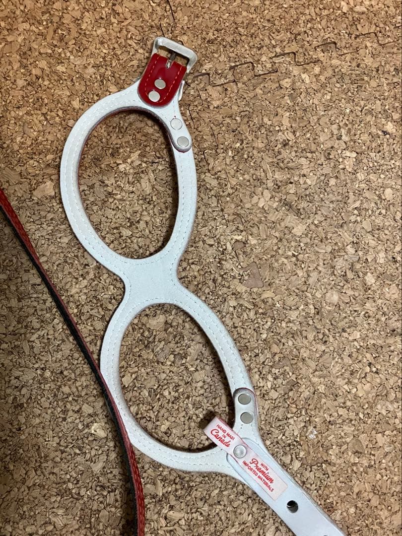 BUDDY BELT エナメルレッド 限定 3.5 ハーネス＋リードSセット