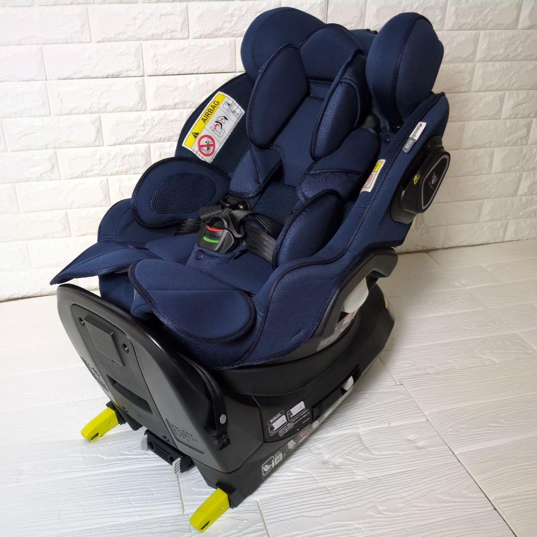 ◆極美品◆アップリカ　マモリラ ISOFIX チャイルドシート　ケープネイビー