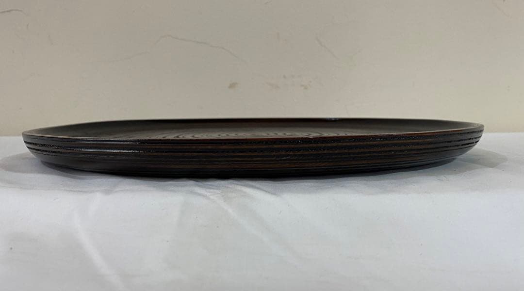 山中塗り　丸盆5枚