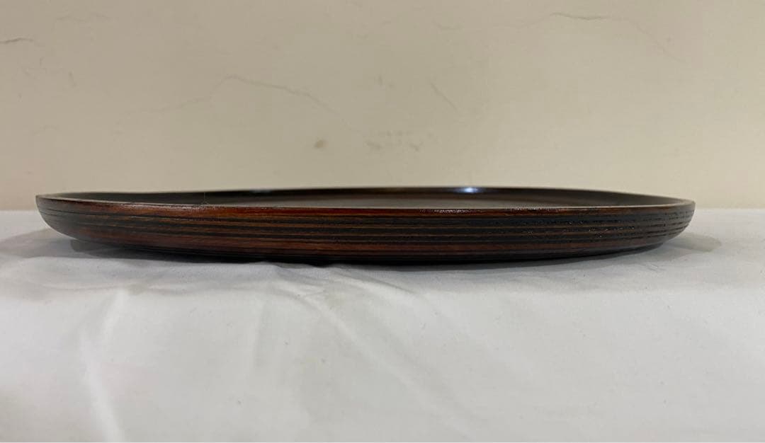 山中塗り　丸盆5枚